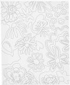 Malerlærred Med Print - Blomster - D 1 6 Cm - Str 24X30 Cm - 360 G - 1 Stk