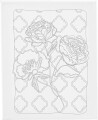 Malerlærred Med Print - Roser - D 1 6 Cm - Str 24X30 Cm - 360 G - 1 Stk