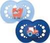 Mam - Orig 16-36M Nat Rub 2P Box V - Blue - 16-36 Months