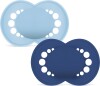 Mam - Original Silk 2P Box V Unprinted - Blue - 6-16M