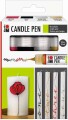 Marabu - Candle Pen Sæt - Maling Til Stearinlys - 4 Farver
