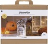 Maxi Diy Kit Dekoration - Halloween Hus - Sort - Lys Brun - Orange - 1Pk