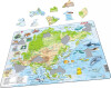 Larsen Puslespil - Asien Topografisk Kort - Maxi - 63 Brikker