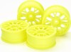 Medium-Narrow Mesh Wheels 24Mm 2 Yellow - 54850 - Tamiya