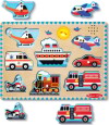 Melissa Doug - Sound Puzzle Vehicles - Puslespil Med 8 Lyde