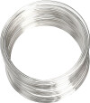 Memory Wire - Ø 6 Cm - Tykkelse 0 8 Mm - Forsølvet - 1 Stk