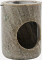 Meraki - Oliebrænder Til Duft - Mkmarble - Beige - Sølv Finish
