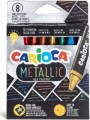 Vokskridt - Metallic - 8 Farver - Carioca