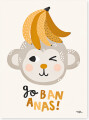 Michelle Carlslund - Plakat - 30 X 40 Cm - Go Bananas