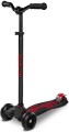 Micro - Maxi Deluxe Pro - Black Red - Trehjulet Løbehjul