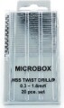Microbox - Borsæt - 0 3-1 6 Mm - 20 Stk