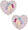 Mimi Lula - 2 Hårclips - Large Unicorn Heart