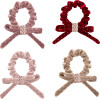 Mimi Lula - 4 Scrunchies Hårelastikker - Velvet Bow