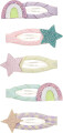 Mimi Lula - 5 Hårspænder - Mini Rainbow And Star My Little Unicorn