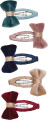 Mimi Lula - 5 Hårspænder - Mini Tinkerbell Velvet Bow