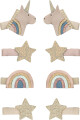 Mimi Lula - 8 Hårclips - Mini Unicorn Celeste