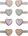 Mimi Lula - 8 Hårclips - Scalloped Heart
