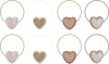 Mimi Lula - 8 Hårelastikker - Scalloped Heart