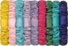 Mimi Lula - 9 Scrunchies Hårelastikker - Bright Satin