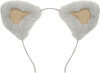 Mimi Lula - Hårbøjle - Grey Furry Kitty Ears