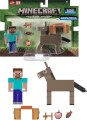 Minecraft - Figur Sæt - Steve Og Donkey - 2-Pak