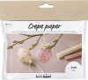 Mini Diy Kit Crepepapir - Æg - Lys Pink - Lys Gul