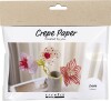 Mini Diy Kit Crepepapir - Blomster - Pastelfarver