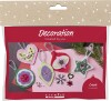 Mini Diy Kit Dekoration - Julepynt I Filt - Assorterede Farver