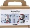 Mini Diy Kit Modellering - Robotdreng - Blå - Grå - Rød