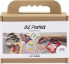 Mini Diy Kit Oliepastel - Fisk Og Skaldyr - Grå - Hvid