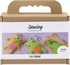 Mini Diy Kit Syning - Frø Og Bamse - Assorterede Farver