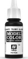 Model Color 17Ml Gloss Black - 70861 - Vallejo