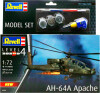 Revell - Ah-64A Apache Male Byggesæt Model Helikopter - 63824