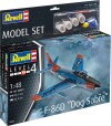 Revell - F-86D Sabre Dog Modelfly Byggesæt - 1 48 - Level 4 - 63832