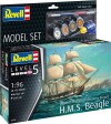 Revell - Hms Beagle Skib Byggesæt - 1 96 - Level 5 - 05458