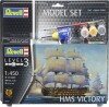 Revell - Hms Victory Model Skib Byggesæt Inkl Maling - 1 450 - Level 3 -