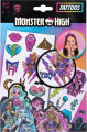 Monster High - Tattoos - Tatoveringer - Assorteret - Mattel