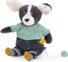 Moulin Roty - Bamse Med Musikoptræk - Puce Hund - 27 Cm