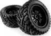 Mounted Goliath Tire On 3251 Tremor Black Wheel - Hp160507 - Hpi Racing