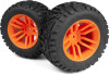 Mounted Mixblok Tire On Xt Wheel Orange2Pcs - Mv150684 - Maverick Rc