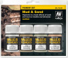 Vallejo - Mud And Sand Pigments Sæt - 4X35 Ml