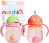 Munchkin - 2Pk Tip Sip Straw Trainer Cup - Pinkcoral - 207 Ml