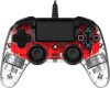 Nacon Compact Ps4 Controller Med Led-Lys - Rød
