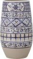 Bloomingville - Nadya Vase - Blå - Stentøj - H 30 5 Cm