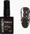 Nailura - Gel Polish 372 - Black Silver Glitter - 10 Ml