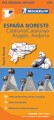 Michelin Kort - North East Spain Aragon Catalunacatalunya Andorra