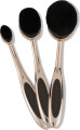 Nude By Nature - Blending Oval Brush Set - 3 Dele