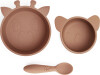Nuuroo - Eddy Silikone Spisesæt 3-Pak - Chocolate Malt