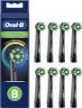 Oral-B - Crossaction Sorte Udskiftningshoveder 8 Stk