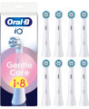 Oral B - Io Gentle Care Børstehoveder - White - 8 Stk